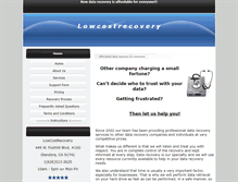 Tablet Screenshot of lowcostrecovery.com